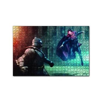 Cakapuzzle Batman ve Superman Mücadelesi 120 Parça Ahşap Puzzle