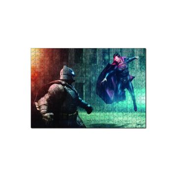 Cakapuzzle Batman ve Superman Mücadelesi 120 Parça Ahşap Puzzle