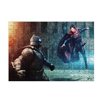 Cakapuzzle Batman ve Superman Mücadelesi 120 Parça Ahşap Puzzle