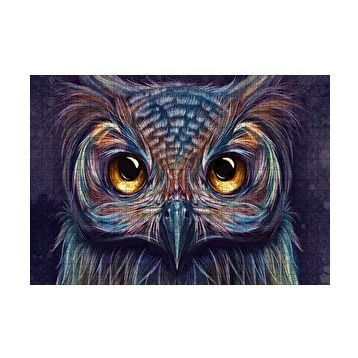 Cakapuzzle Baykuş Dijital Renkli Çizim 120 Parça Ahşap Puzzle