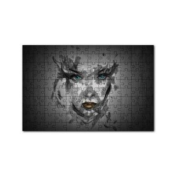 Cakapuzzle Belirsiz Boyama Tekniğiyle Kadın Yüzü 120 Parça Ahşap Puzzle