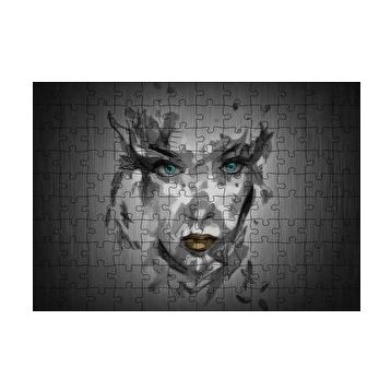 Cakapuzzle Belirsiz Boyama Tekniğiyle Kadın Yüzü 120 Parça Ahşap Puzzle