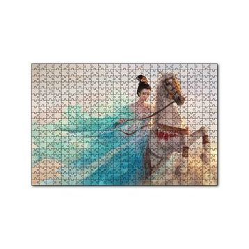 Cakapuzzle Beyaz Atlı Japon Prensesi 120 Parça Ahşap Puzzle