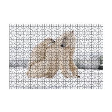Cakapuzzle Beyaz Ayı Ailesi Kutup 120 Parça Ahşap Puzzle