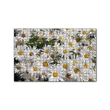 Cakapuzzle Beyaz Büyük Papatyalar 120 Parça Ahşap Puzzle