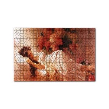 Cakapuzzle Beyaz Elbiseli Uyuyan Kadın 120 Parça Ahşap Puzzle