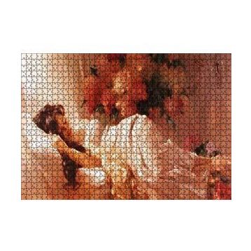Cakapuzzle Beyaz Elbiseli Uyuyan Kadın 120 Parça Ahşap Puzzle