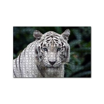 Cakapuzzle Beyaz Kaplan Hayvanat Bahçesinde 120 Parça Ahşap Puzzle