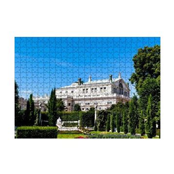 Cakapuzzle Beyaz Malikane ve Bahçesi 120 Parça Ahşap Puzzle