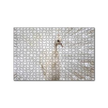 Cakapuzzle Beyaz Tavus Kuşu Görseli 120 Parça Ahşap Puzzle