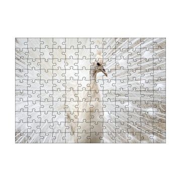 Cakapuzzle Beyaz Tavus Kuşu Görseli 120 Parça Ahşap Puzzle