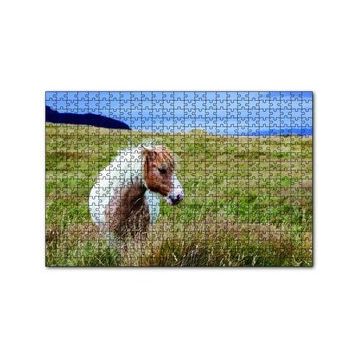 Cakapuzzle Beyaz Yeleli Midilli 120 Parça Ahşap Puzzle