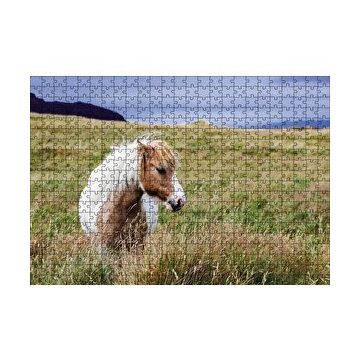 Cakapuzzle Beyaz Yeleli Midilli 120 Parça Ahşap Puzzle