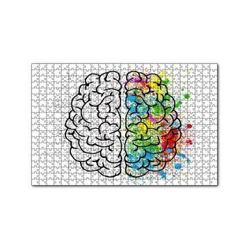 Cakapuzzle Beyin Kıvrımları Sanat ve Bilim 120 Parça Ahşap Puzzle