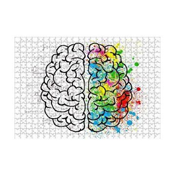 Cakapuzzle Beyin Kıvrımları Sanat ve Bilim 120 Parça Ahşap Puzzle