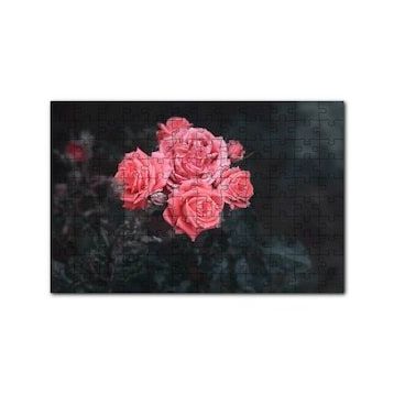 Cakapuzzle Bir Arada Pembe Güller 120 Parça Ahşap Puzzle
