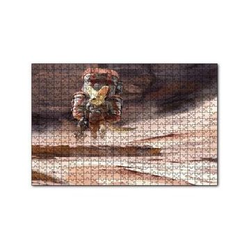 Cakapuzzle Bisikletli Gezgin Tilki 120 Parça Ahşap Puzzle