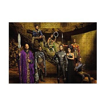 Cakapuzzle Black Panther ve Arkadaşları 120 Parça Ahşap Puzzle