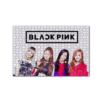 Cakapuzzle Black Pink Grup Logolu 120 Parça Ahşap Puzzle
