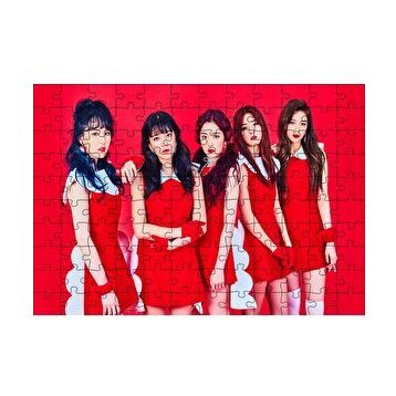 Cakapuzzle Black Pink Kore Pop Hizmetçi Üniformalı 120 Parça Ahşap Puzzle
