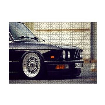 Cakapuzzle BMW E 28 Siyah Sağ Ön Detay 120 Parça Ahşap Puzzle