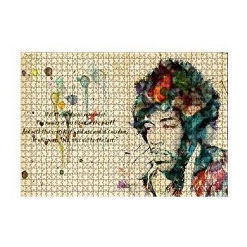 Cakapuzzle Bob Marley Suluboya Modifiye 120 Parça Ahşap Puzzle