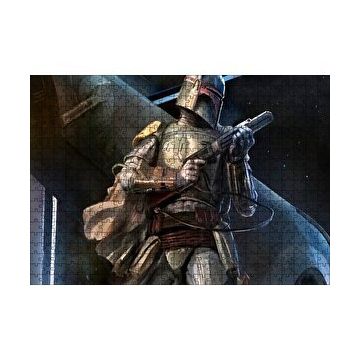 Cakapuzzle Boba Fett Uzay Yıldız Savaşları Ödül Avcısı 120 Parça Ahşap Puzzle