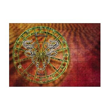 Cakapuzzle Boğa Burç Astroloji Sembol 120 Parça Ahşap Puzzle