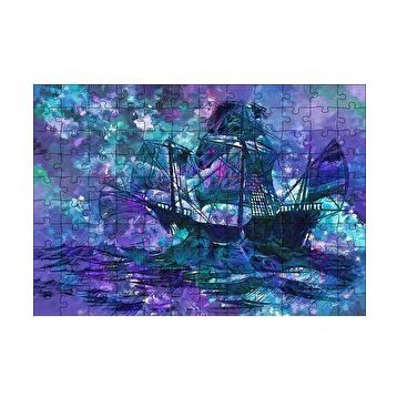 Cakapuzzle Boyama Fırtınada Yelkenli Gemi 120 Parça Ahşap Puzzle