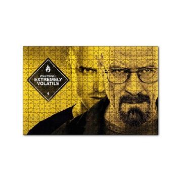 Cakapuzzle Breaking Bad Dikkat Yüksek Derecede Uçucu 120 Parça Ahşap Puzzle