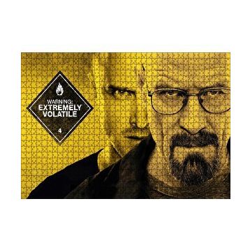 Cakapuzzle Breaking Bad Dikkat Yüksek Derecede Uçucu 120 Parça Ahşap Puzzle