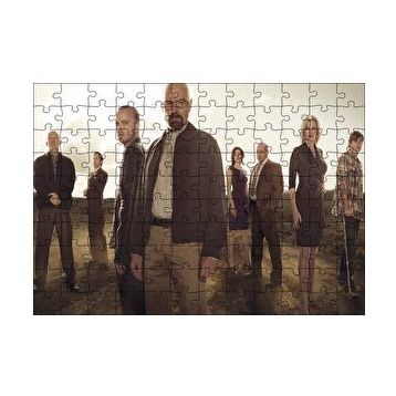 Cakapuzzle Breaking Bad Oyuncuları Bir Arada 120 Parça Ahşap Puzzle