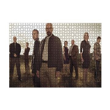 Cakapuzzle Breaking Bad Oyuncuları Bir Arada 120 Parça Ahşap Puzzle