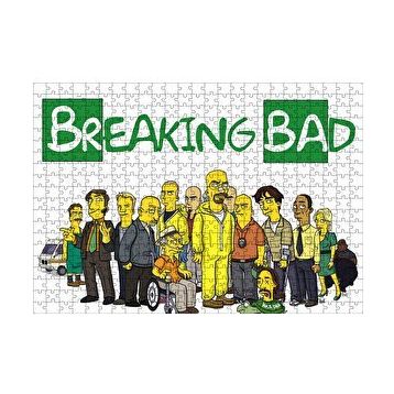 Cakapuzzle Breaking Bad Simpsons Stili Karikatürize 120 Parça Ahşap Puzzle