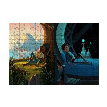 Cakapuzzle Broken Age Kız ve Oğlan 120 Parça Ahşap Puzzle