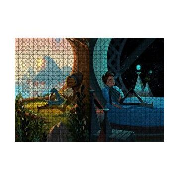 Cakapuzzle Broken Age Kız ve Oğlan 120 Parça Ahşap Puzzle