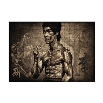 Cakapuzzle Bruce Lee Kungfu Teknikleri 120 Parça Ahşap Puzzle
