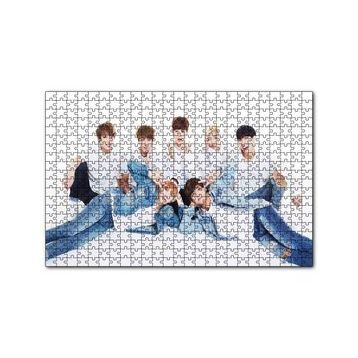 Cakapuzzle BTS Kore Pop Kot Şıklığı 120 Parça Ahşap Puzzle