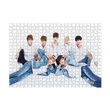 Cakapuzzle BTS Kore Pop Kot Şıklığı 120 Parça Ahşap Puzzle