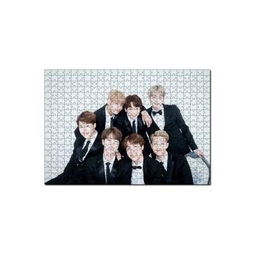 Cakapuzzle BTS Kore Pop Siyah Takım Elbiseli 120 Parça Ahşap Puzzle