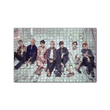 Cakapuzzle BTS Koreli Gençler Yatak Odası Konsepti 120 Parça Ahşap Puzzle
