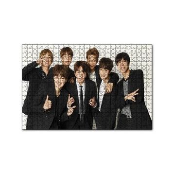 Cakapuzzle BTS Koreli Gençler Zafer İşareti 120 Parça Ahşap Puzzle
