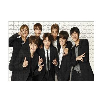 Cakapuzzle BTS Koreli Gençler Zafer İşareti 120 Parça Ahşap Puzzle