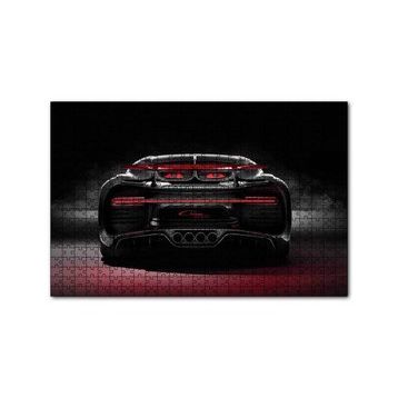 Cakapuzzle Bugatti Chiron Divo Arka Görünüş 120 Parça Ahşap Puzzle