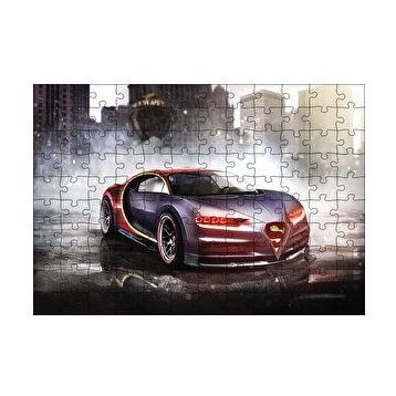 Cakapuzzle Bugatti Chiron Otomobil 120 Parça Ahşap Puzzle