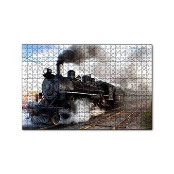 Cakapuzzle Buharlı Kara Tren ve Dumanları 120 Parça Ahşap Puzzle
