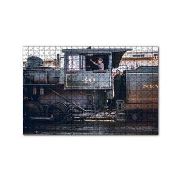 Cakapuzzle Buharlı Tren ve Makinisti 120 Parça Ahşap Puzzle