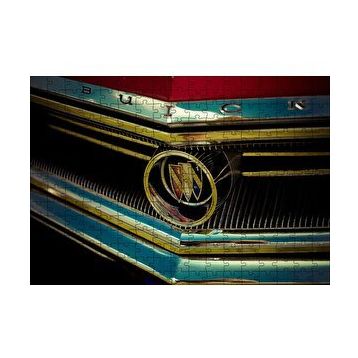 Cakapuzzle Buick Logo ve Ön Panjur Detay 120 Parça Ahşap Puzzle