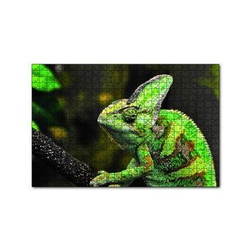 Cakapuzzle Bukelemun Yeşil 120 Parça Ahşap Puzzle