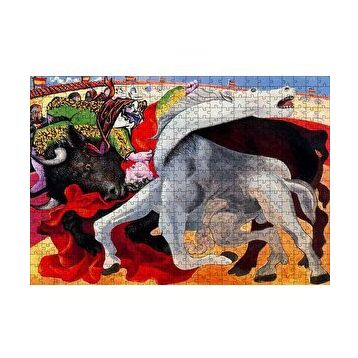 Cakapuzzle Bullfight Death of the Toreador 1933 by Picasso 120 Parça Ahşap Puzzle